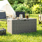 80 Gallon Resin Deck Box, Lockable Outdoor Storage Box, Splash-Resistant & UV Resistant Patio Storage Container