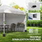 10' x 10' Pop Up Canopy with Sidewalls, Roller Bag, Height Adjustable Instant Tent for Outdoor, Garden, Patio, White