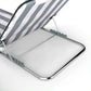 2 Pieces Beach Lounge Chair, Outdoor Folding Chaise Lounge Set w/ Pillow for Sunbath, Snap, Beige
