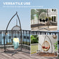Hammock Chair Stand, Heavy Duty Steel Hanging Chair Stand for Swing Chair, Egg Chair Stand with Cup Holder, Black