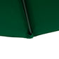 9.8ft Half Umbrella Semi Round Patio Parasol with Crank Handle, Top Vent for Garden, Balcony- NO BASE INCLUDED, Green