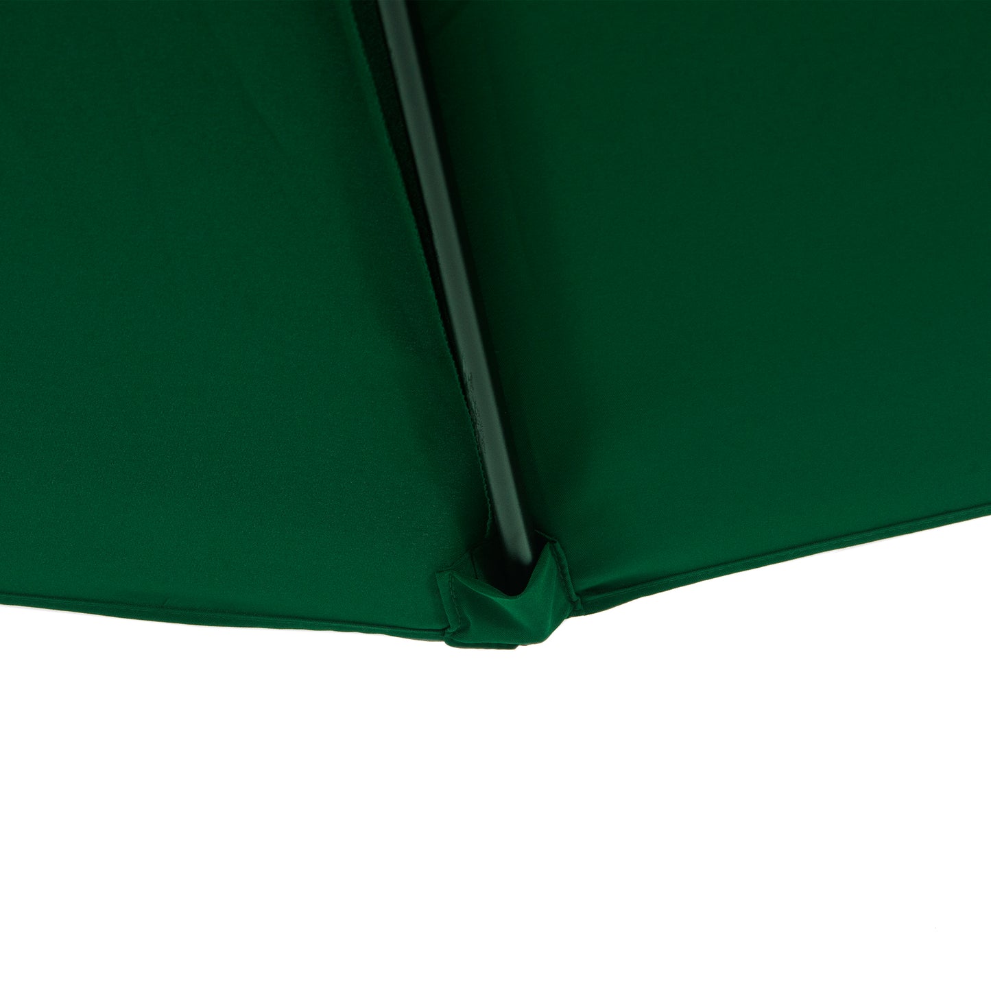 9.8ft Half Umbrella Semi Round Patio Parasol with Crank Handle, Top Vent for Garden, Balcony- NO BASE INCLUDED, Green