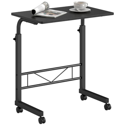 23.5" Mobile Standing Desk with Wheels - Black
