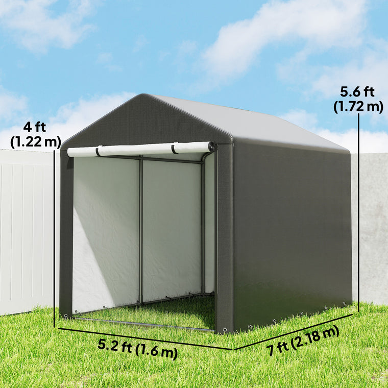 Portable Bicycle Shed with Galvanized Steel Frame