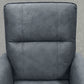 Power Recliner Chair, Dyed Fabric (Like Leathaire) Upholstered Recliner Chair with USB Ports, Footrest, Charcoal Grey