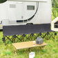 6 Seat Folding Camping Chair with Cup Holder and Carrying Case for Camping, Picnic, Sports Events, Dark Grey
