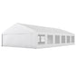 23' x 39' Party Tent, Heavy Duty Outdoor Canopy Tent Shelter with 2 Doors and 12 Windows for Parties, Events, White