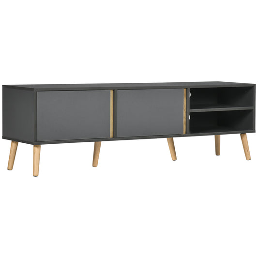 TV Stand for TVs up to 55" with Shelves - Dark Grey