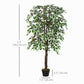 5.3ft Artificial Tree, Indoor Fake Ficus with Pot, for Home Office Living Room Decor