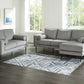 Hazela - 2 Pc. - Sofa Chaise, Loveseat - Charcoal