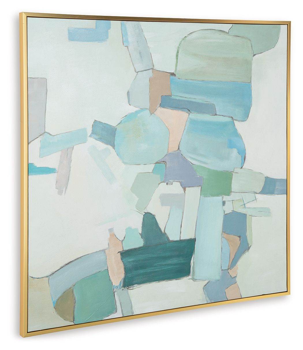 Wynburn - White / Blue / Green - Wall Art - Forward Furniture