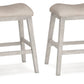 Skempton - Upholstered Stool (Set of 2) - White