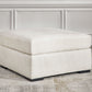 Chessington - Ivory - Oversized Accent Ottoman