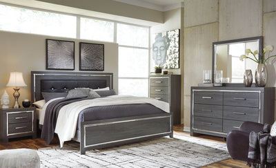 6 Pc. Bed, Dresser, Mirror, Chest