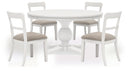 5 Pc. Table, 4 Chairs