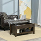 Lift Top Coffee Table with Hidden Storage - Dark Walnut