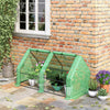 6' x 3' x 3' Portable Tunnel Greenhouse Outdoor Garden Mini with Large Zipper Doors & Water/UV PE Cover Green