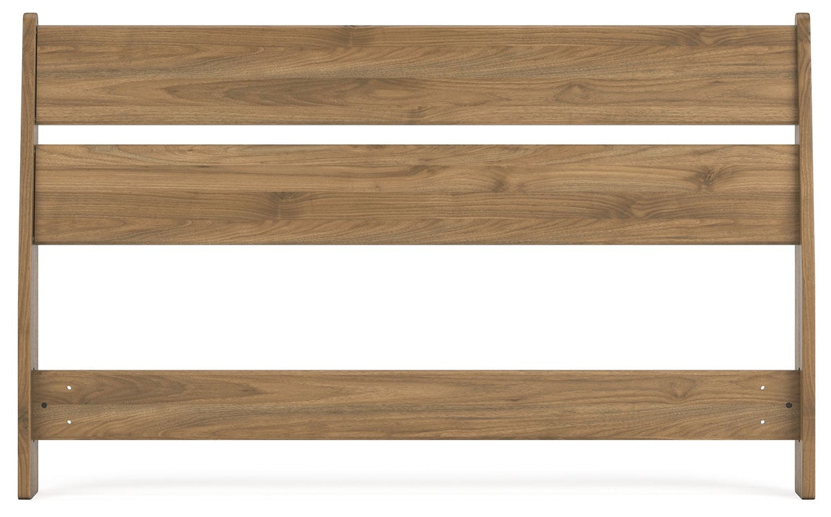 Deanlow - Full Panel Headboard - Honey