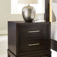 Neymorton - Dark Grayish Brown - Two Drawer Night Stand