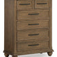 Karallin - Seven Drawer Chest - Medium Brown