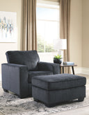 2 Pc. Chair, Ottoman