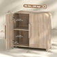 31.5" Sideboard Buffet Cabinet with Soft-Close Door - Natural Wood