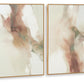Brettwarth - Wall Art Set (Set of 2) - Green / Blue / Yellow