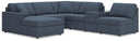 6 Pc. Sectional With Laf Corner Chaise And Storage Console