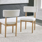 Sawdyn - White / Light Brown - Dining Upholstered Side Chair (Set of 2)