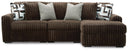 3 Pc. Sectional With RAF Corner Chaise And Armless Chair