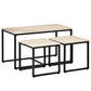 Modern Coffee Table Set of 3-Natural