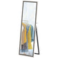 Floor Standing Mirror, Full Length Mirror, Free Standing, Leaning or Wall Mirror with Frame for Bedroom, Grey Wood Grain