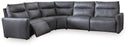 5 Pc. Power Reclining Sectional With 2 Armless Chairs