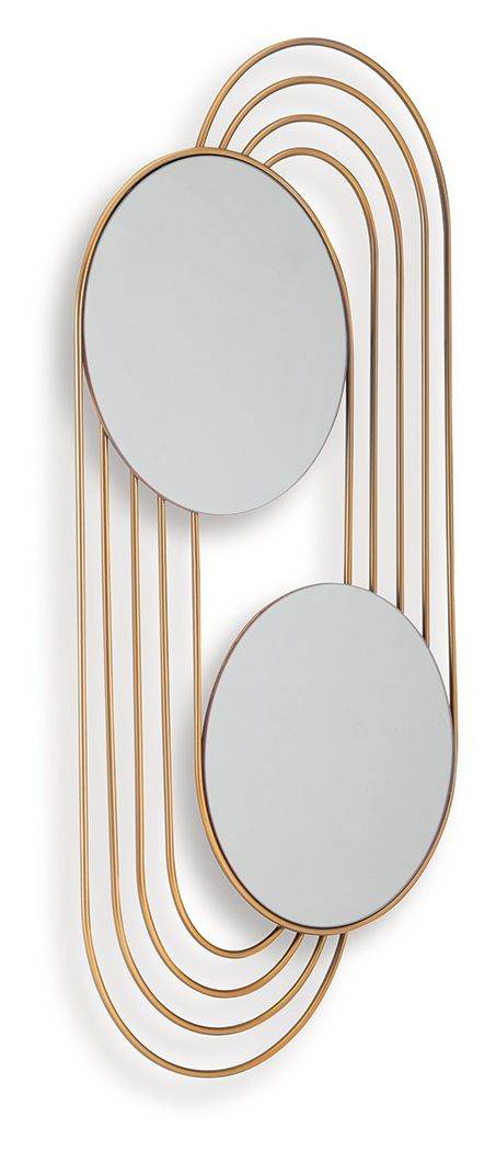 Warrenley - Gold Finish - Accent Mirror - Forward Furniture