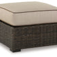 Coastline Bay - Brown - Ottoman With Cushion