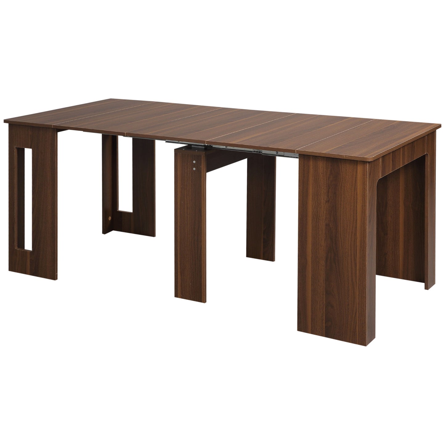 Foldable Dining Table, Extendable Kitchen Table for Small Spaces, Seats up to 6 People