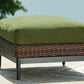 Horizon Hall - Brown / Green - Ottoman With Cushion