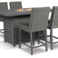 Palazzo - Gray - Outdoor Counter Height Dining Table With 4 Barstools