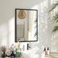 20" x 28" Bathroom Mirror for Wall, Rectangular Mirror for Living Room, Bedroom, Entryway, Black