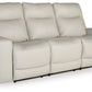 Mindanao - Coconut - Pwr Rec Sofa With Adj Headrest - Leather Match