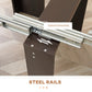 Extendable Dining Table, Expandable Kitchen Table for Small Spaces, Seats up to 6 People, Dark Brown