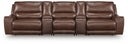 5 Pc. Power Reclining Sectional With Armless Chair And 2 Storage Consoles