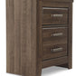 Juararo - Dark Brown - Two Drawer Night Stand