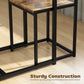 Dining Table Set, Industrial Dining Set for 2, Kitchen Table and Chairs for Small Space, Dining Room Table with Chairs