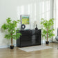 Artificial Bamboo Tree Set of 2, 5ft Fake Tree with Realistic Leaf and Natural Trunk, Decorative Plant in Nursery