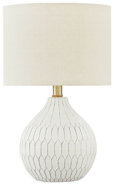 Wardmont - White - Ceramic Table Lamp - Forward Furniture