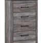 Bronyan - Dark Gray - Four Drawer Chest