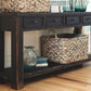 Gavelston - Black - Sofa Table