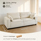 86" 3 Seater Sofa, Modern Corduroy Upholstered Couch, Beige