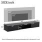 Floating TV Stand with High-Gloss Finish and LED Ambient Lighting, Sleek TV Cabinet with Pull-Down Doors, 63" L x 12" W x 8.5" H, Black